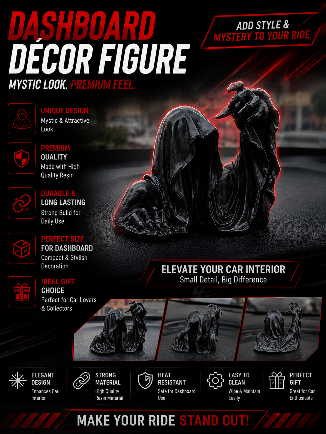 Mystic Dashboard Decor Figure