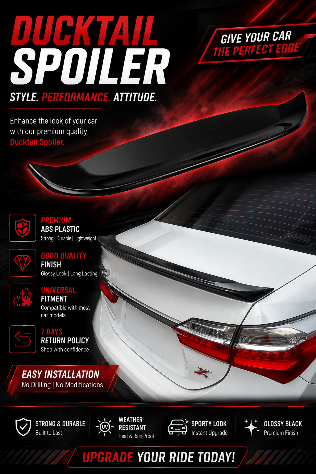 Universal Ducktail Spoiler