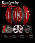 Premium Red Brake Caliper Covers