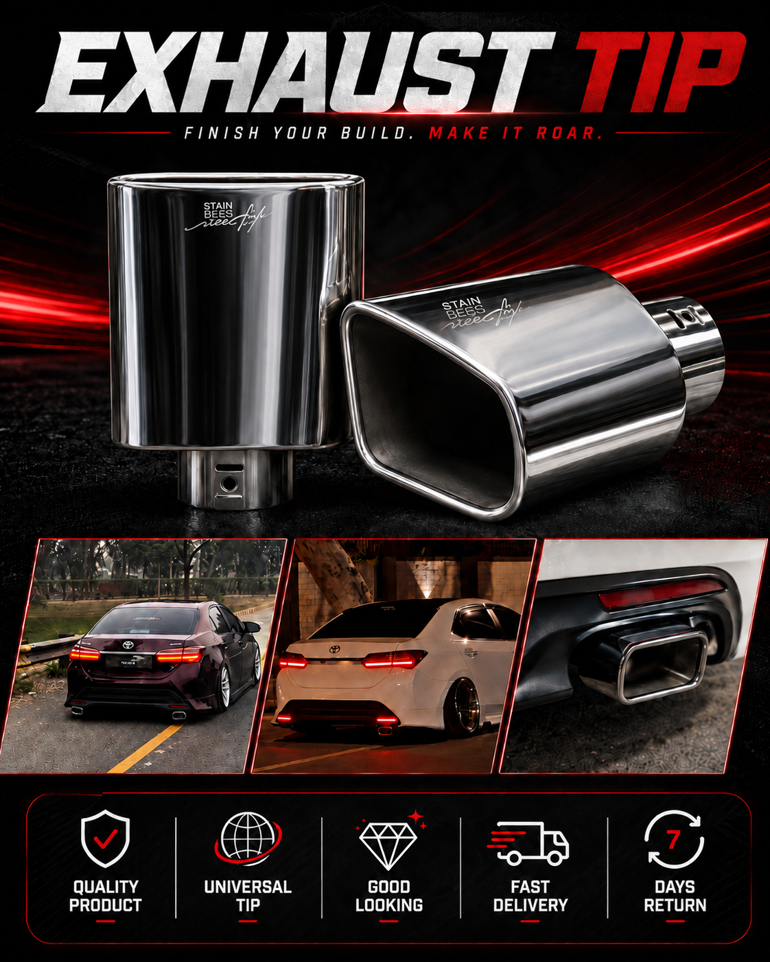 Universal Exhaust Tip
